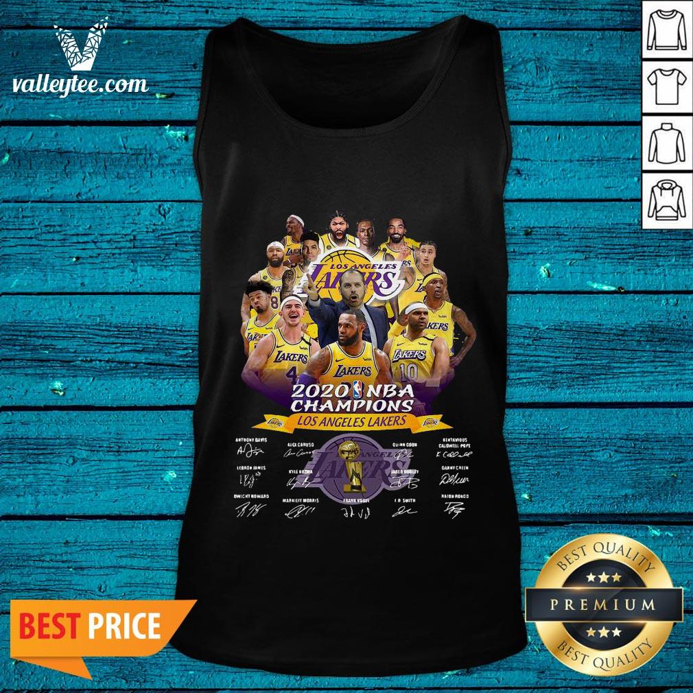 2020 Nba Champions Los Angeles Lakers Signatures Shirt - Image 4
