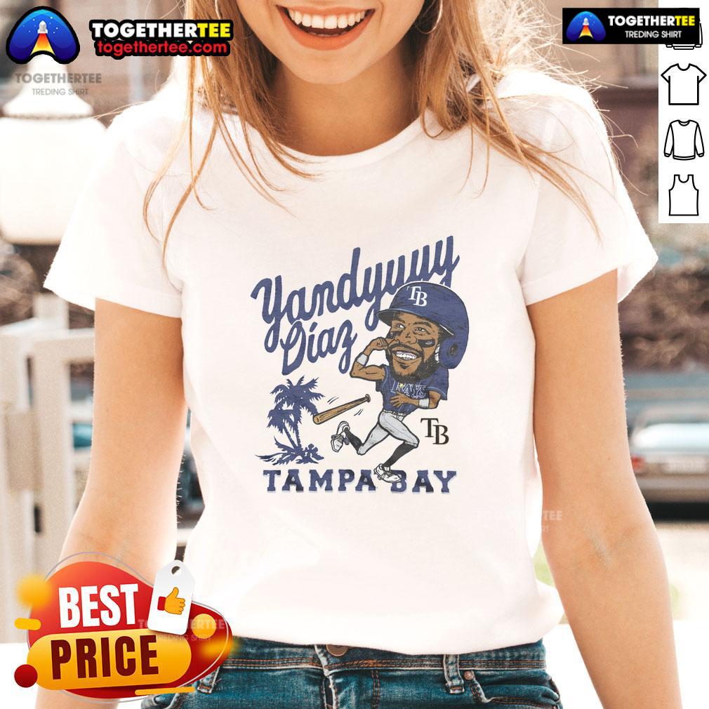 Nice Tampa Bay Rays Yandy Diaz T-Shirt - Image 3