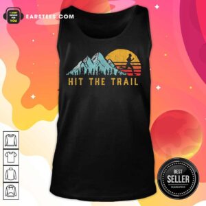 Alternative view of Pretty Hit The Trail Runner Retro Running Graphic Shirt
