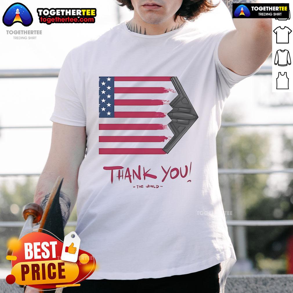 Official Gunther Eagleman Thank You Flag USA T-Shirt