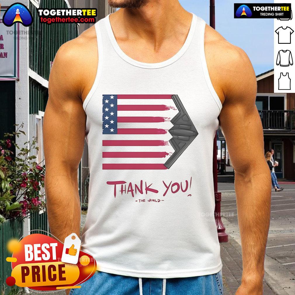 Official Gunther Eagleman Thank You Flag USA T-Shirt - Image 4