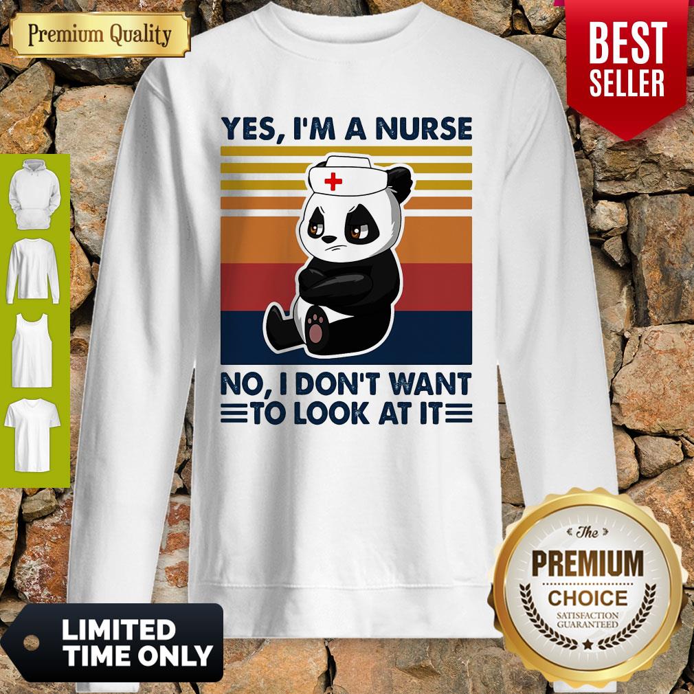 Oficial Bear Panda Yes Im No I Dont Want To Look At It Vintage Shirt - Image 3