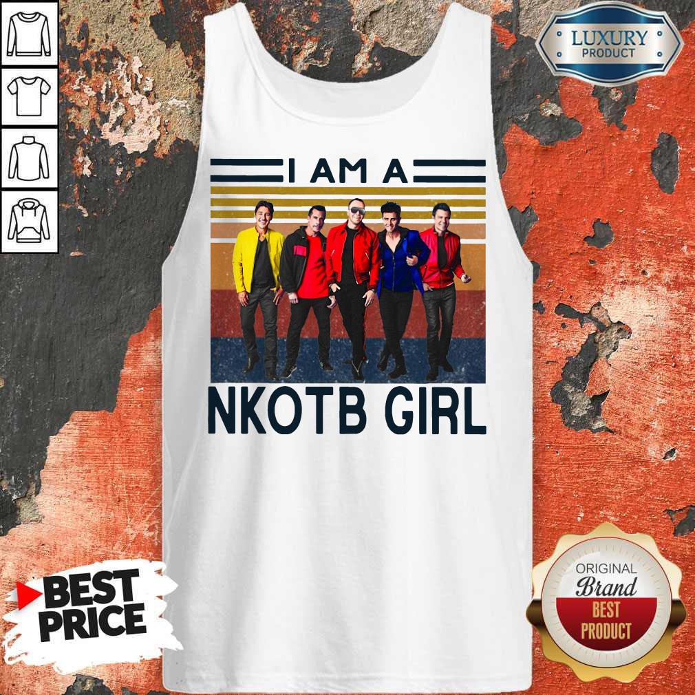 Top I Am A NKOTB Girl Vintage Shirt - Image 5