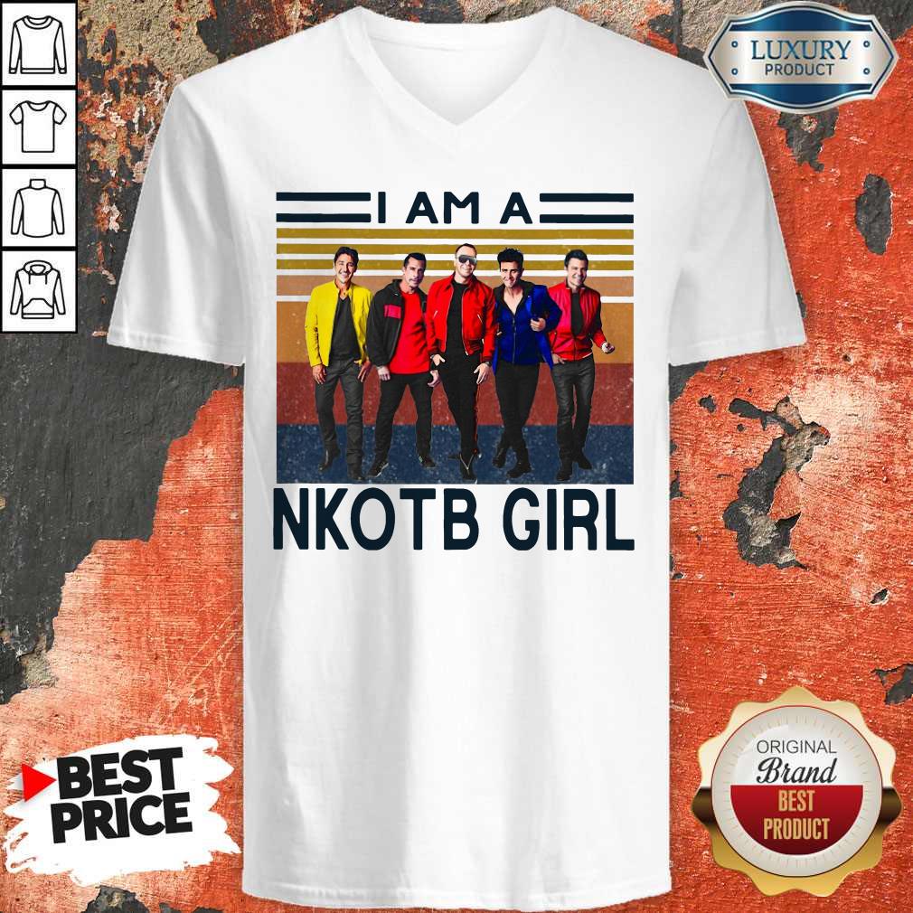 Top I Am A NKOTB Girl Vintage Shirt - Image 4