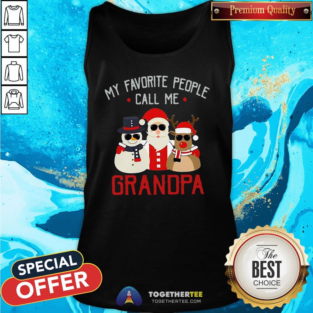 Hot Favorite People Call Me Grandpa Christmas Shirt - Image 3