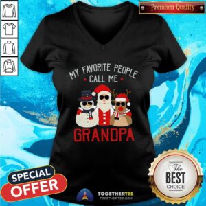 Alternative view of Hot Favorite People Call Me Grandpa Christmas Shirt