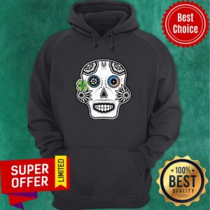 Alternative view of Lucky Sugar Skull Day Of The Dead Dia De Los Muertos Shirt