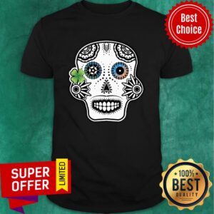 Lucky Sugar Skull Day Of The Dead Dia De Los Muertos Shirt