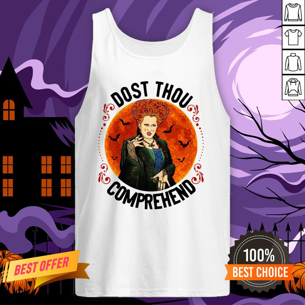 Nice Dost Thou Comprehend Moon Halloween Shirt - Image 3