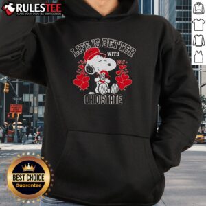Alternative view of Top Snoopy Life Is Better With Ohio State Buckeyes T-Shirt
