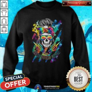 Alternative view of Grateful Zero Fucks Given Colorful Shirt