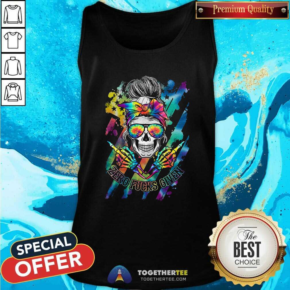 Grateful Zero Fucks Given Colorful Shirt - Image 4