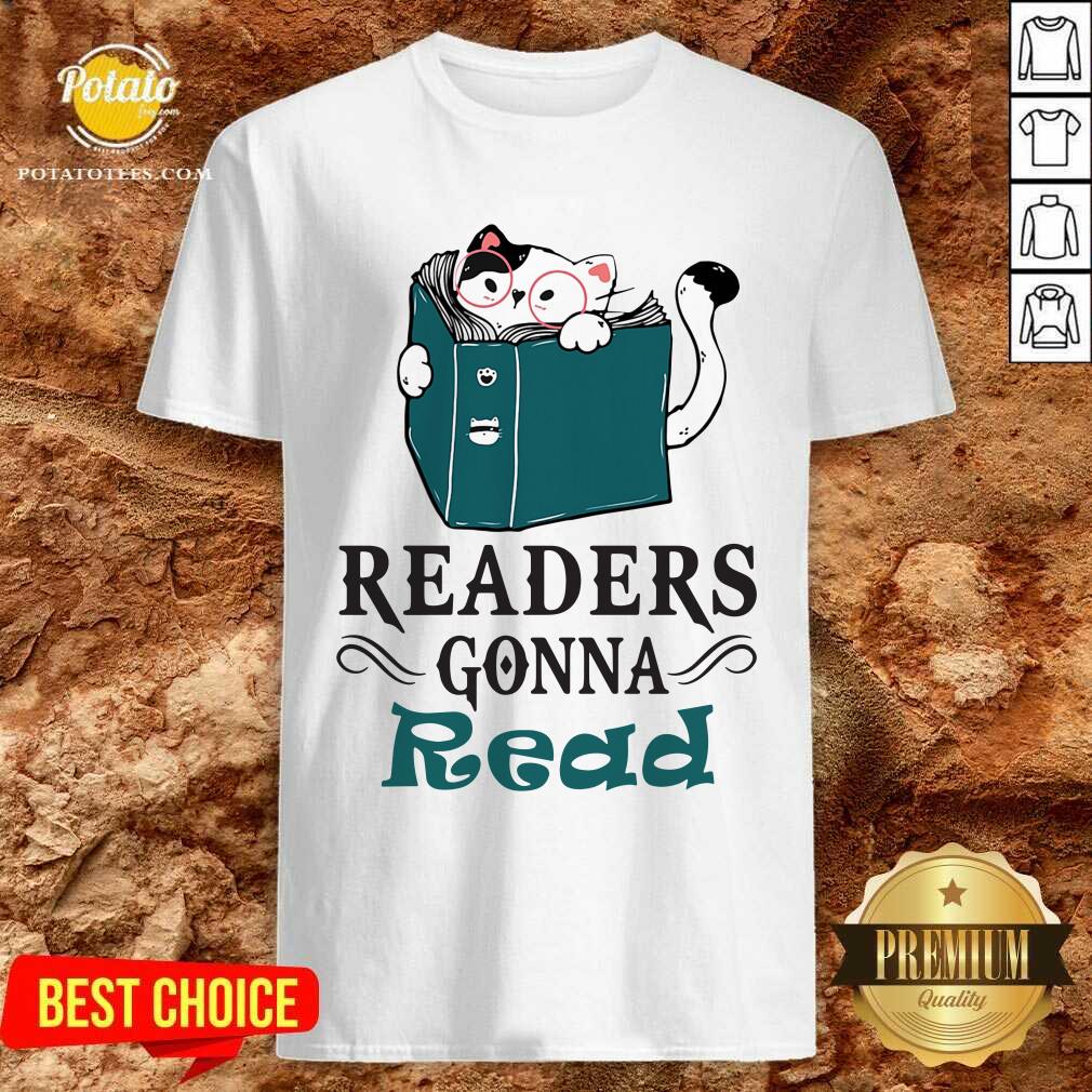 Nice Readers Gonna Read Cat Book Shirt
