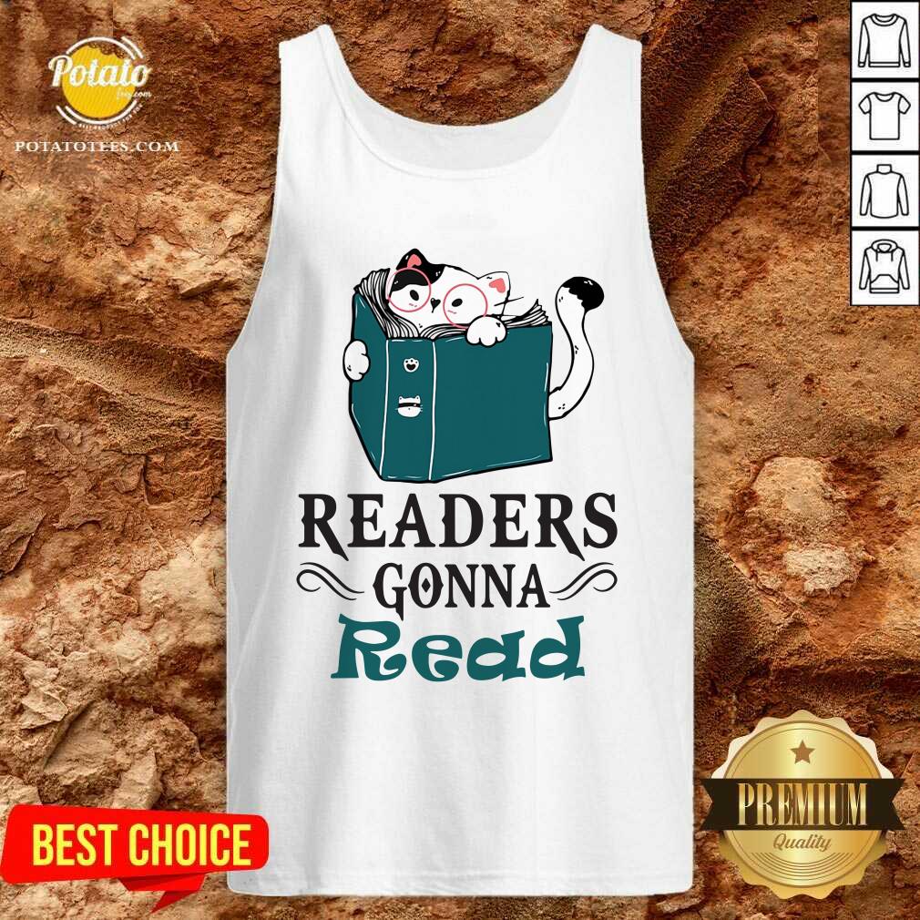 Nice Readers Gonna Read Cat Book Shirt - Image 4