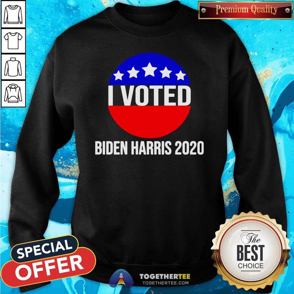 Official I Voted Biden Harris 2020 Shirt - Image 4