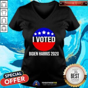 Alternative view of Official I Voted Biden Harris 2020 Shirt