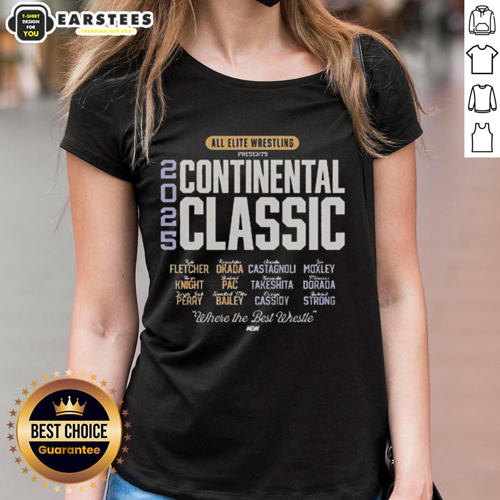 Top All Elite Wrestling Presents Aew Continental Classic 2025 Where The Best Wrestle T-Shirt - Image 3