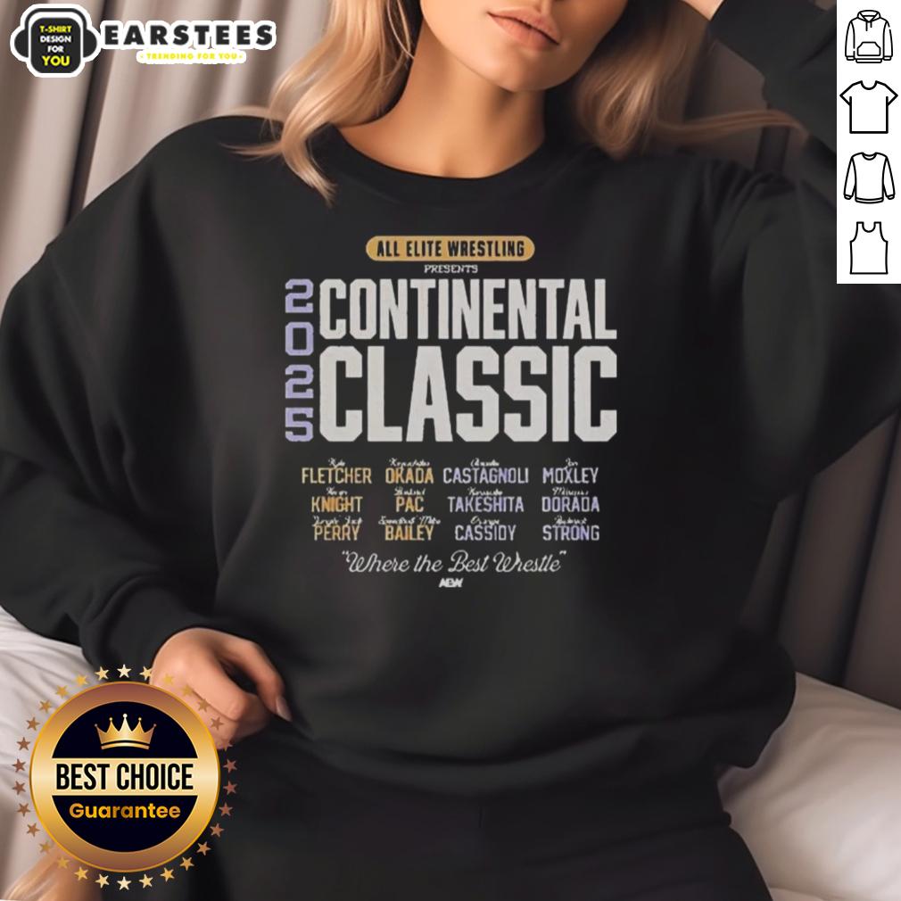 Top All Elite Wrestling Presents Aew Continental Classic 2025 Where The Best Wrestle T-Shirt - Image 5