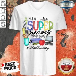 Alternative view of Fantastic Not All Superheroes Wear Capes School Secretary Shirt