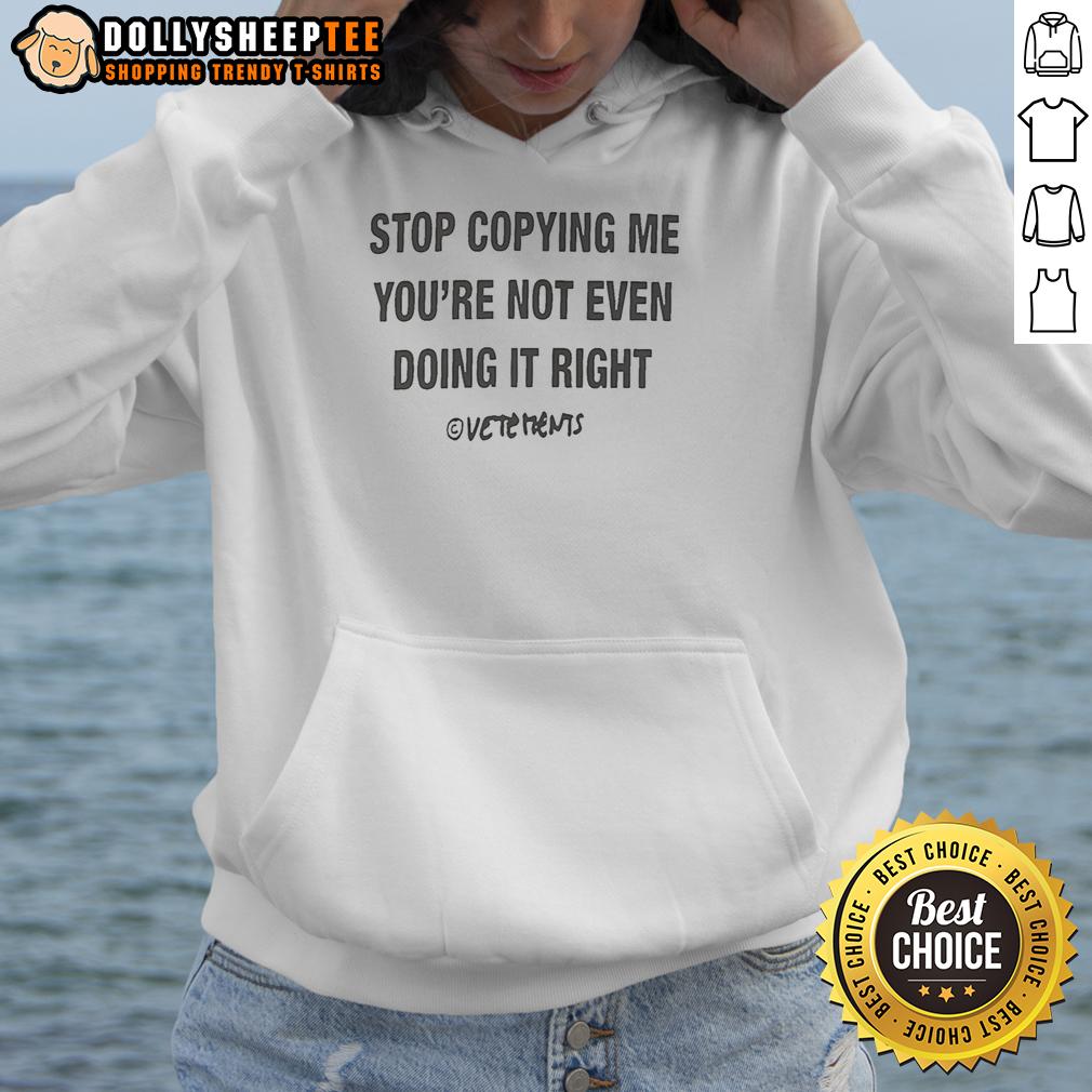 Original Chris Stop Copying Me You're Not Even Doing It Right Letter T-Shirt - Image 2