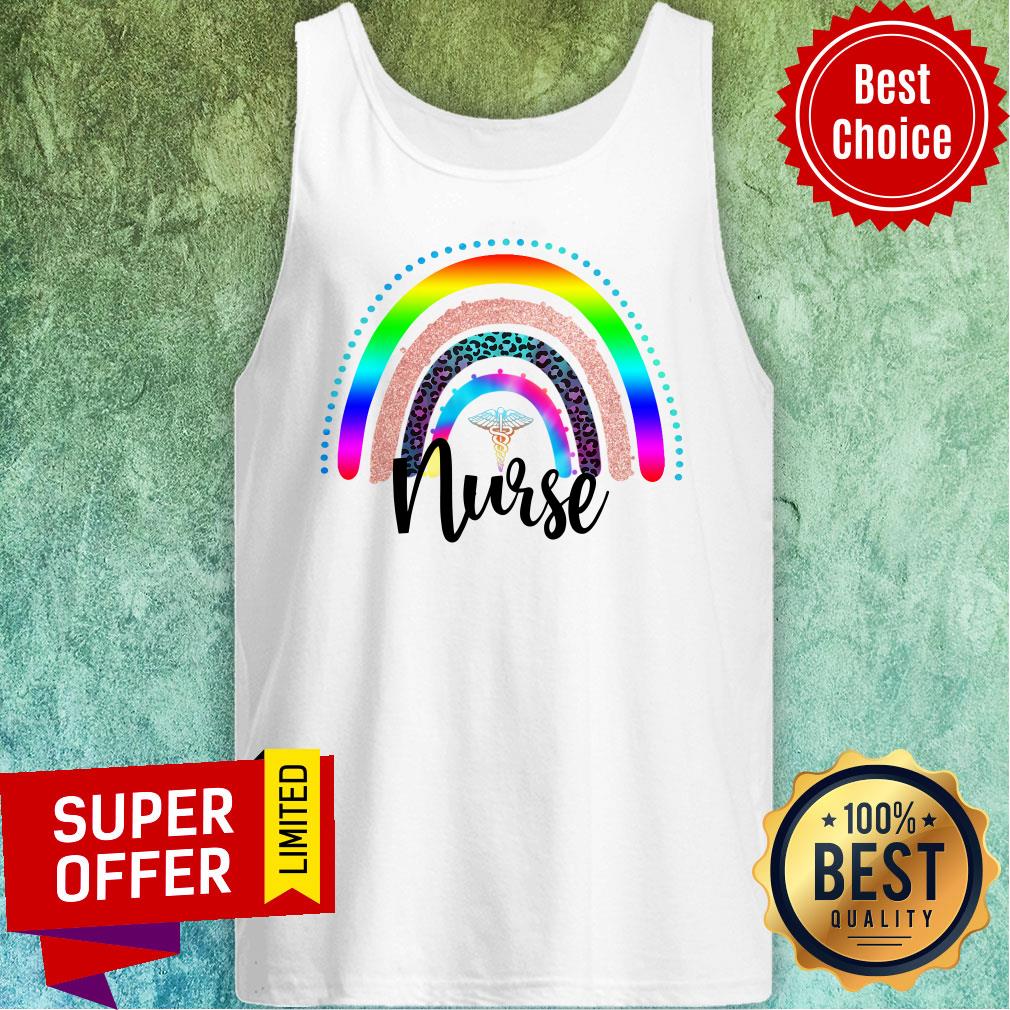 Premium Nurse Rainbow Leopard Shirt - Image 4