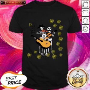 Day Of The Dead Mexican Serenata Skeletons Play Guitar Shirt