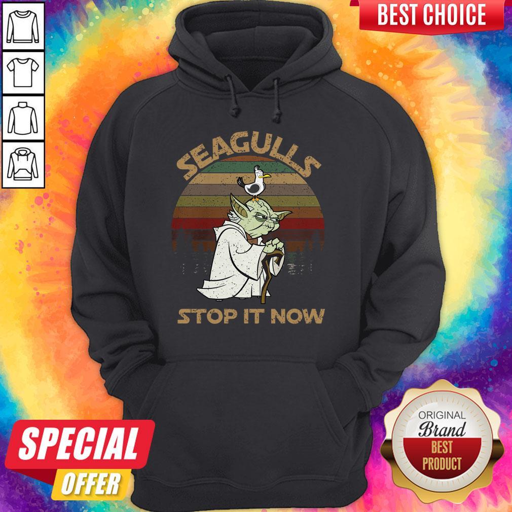 Top Yoda Seagulls Stop It Now Vintage Shirt - Image 2