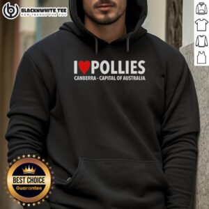 Alternative view of Nice I Love Pollies Canberra Capital Australia Heart Shape T-Shirt
