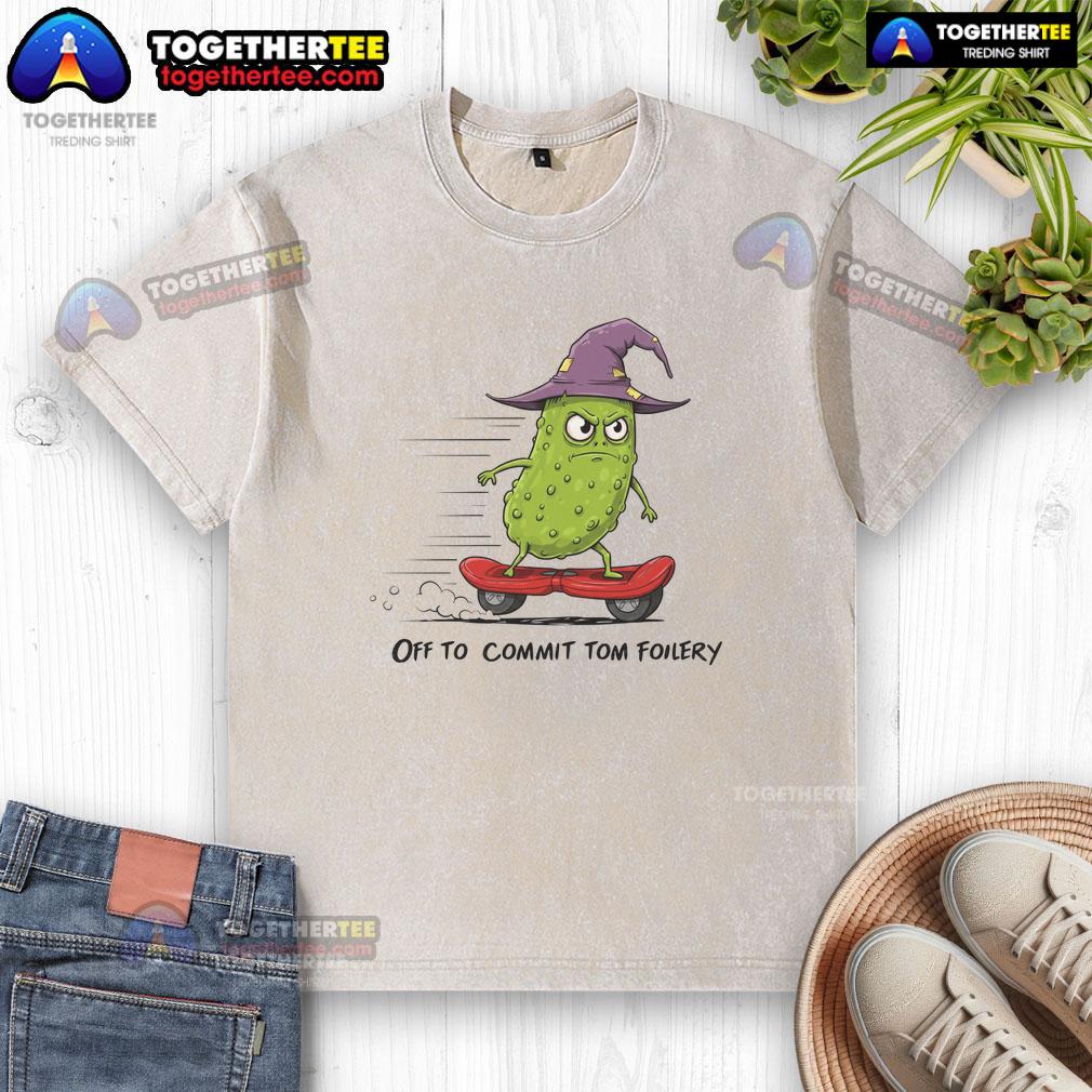 Nice Spooky Cucumber Wizard On Skateboard T-Shirt - Image 6