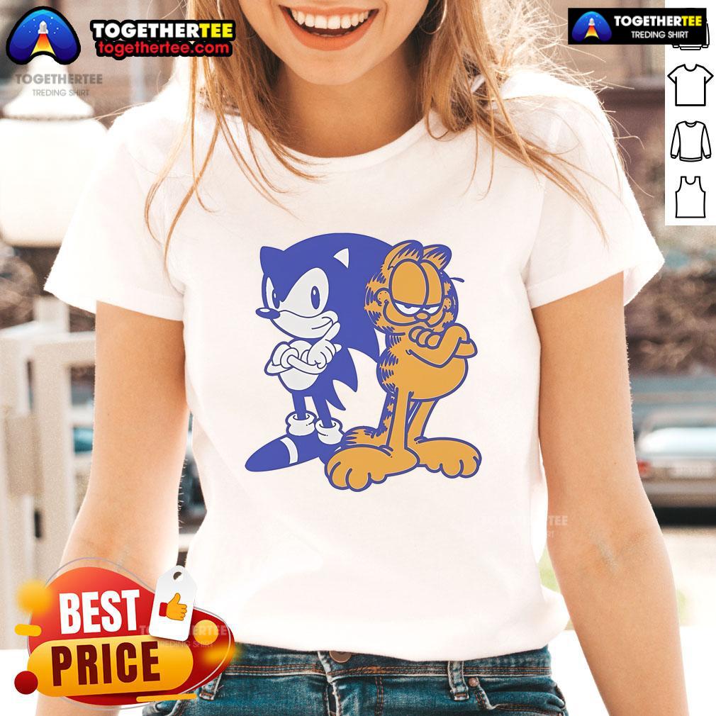 Official Sonfield Sonic And Garfield T-Shirt - Image 3