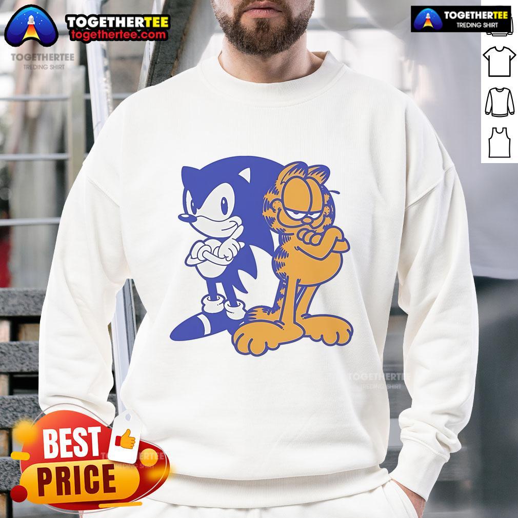 Official Sonfield Sonic And Garfield T-Shirt - Image 5