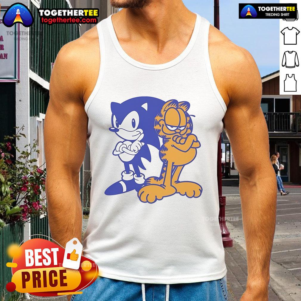 Official Sonfield Sonic And Garfield T-Shirt - Image 4