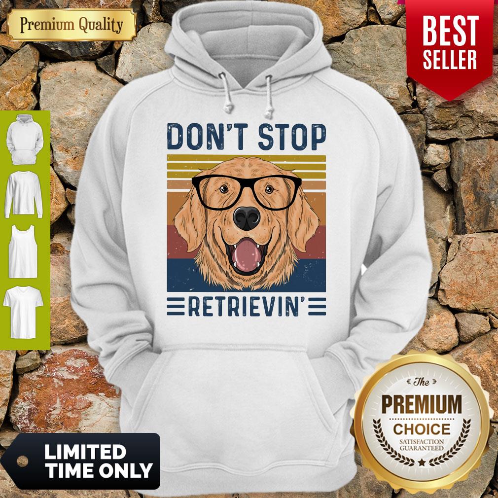 Official Don’t Stop Retrievin Dog Vintage Shirt - Image 2