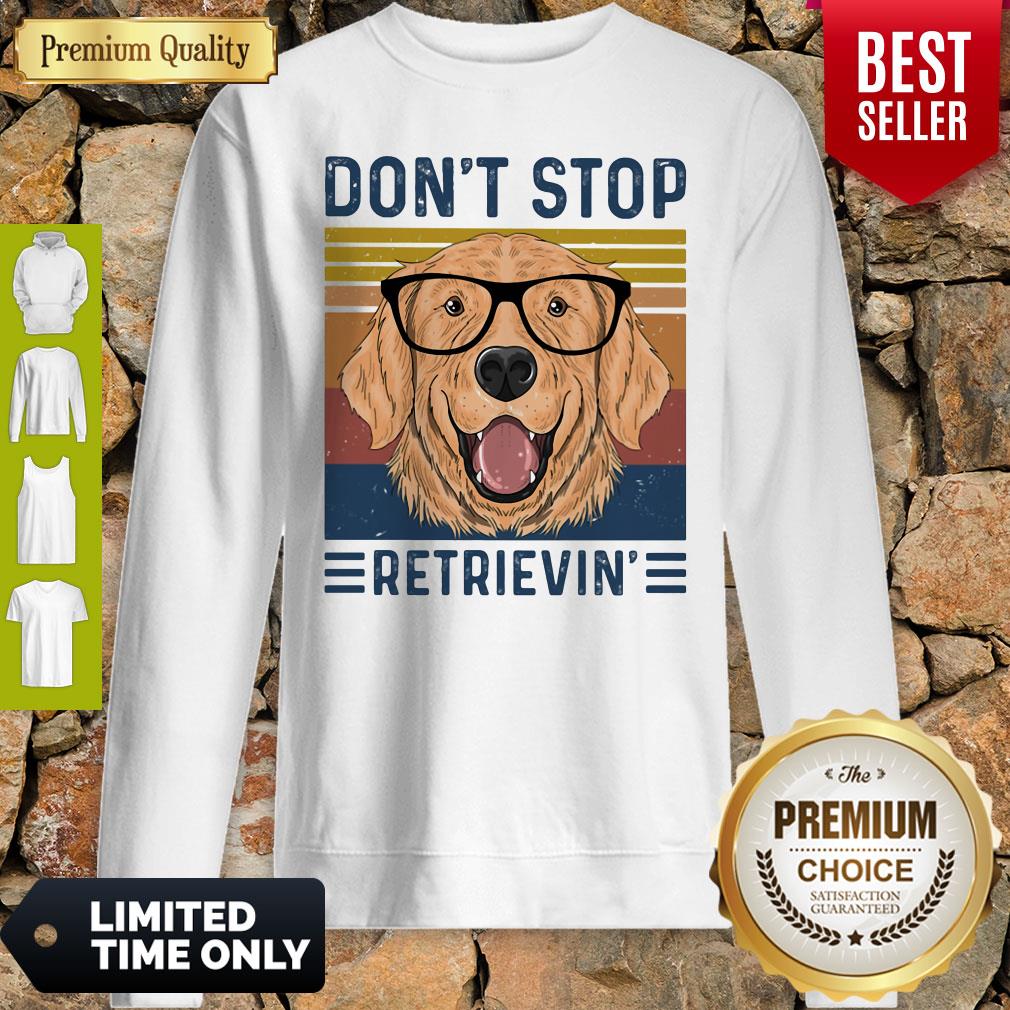 Official Don’t Stop Retrievin Dog Vintage Shirt - Image 5
