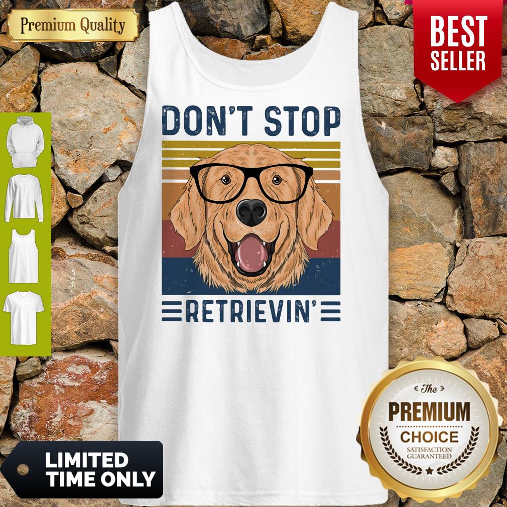 Official Don’t Stop Retrievin Dog Vintage Shirt - Image 4