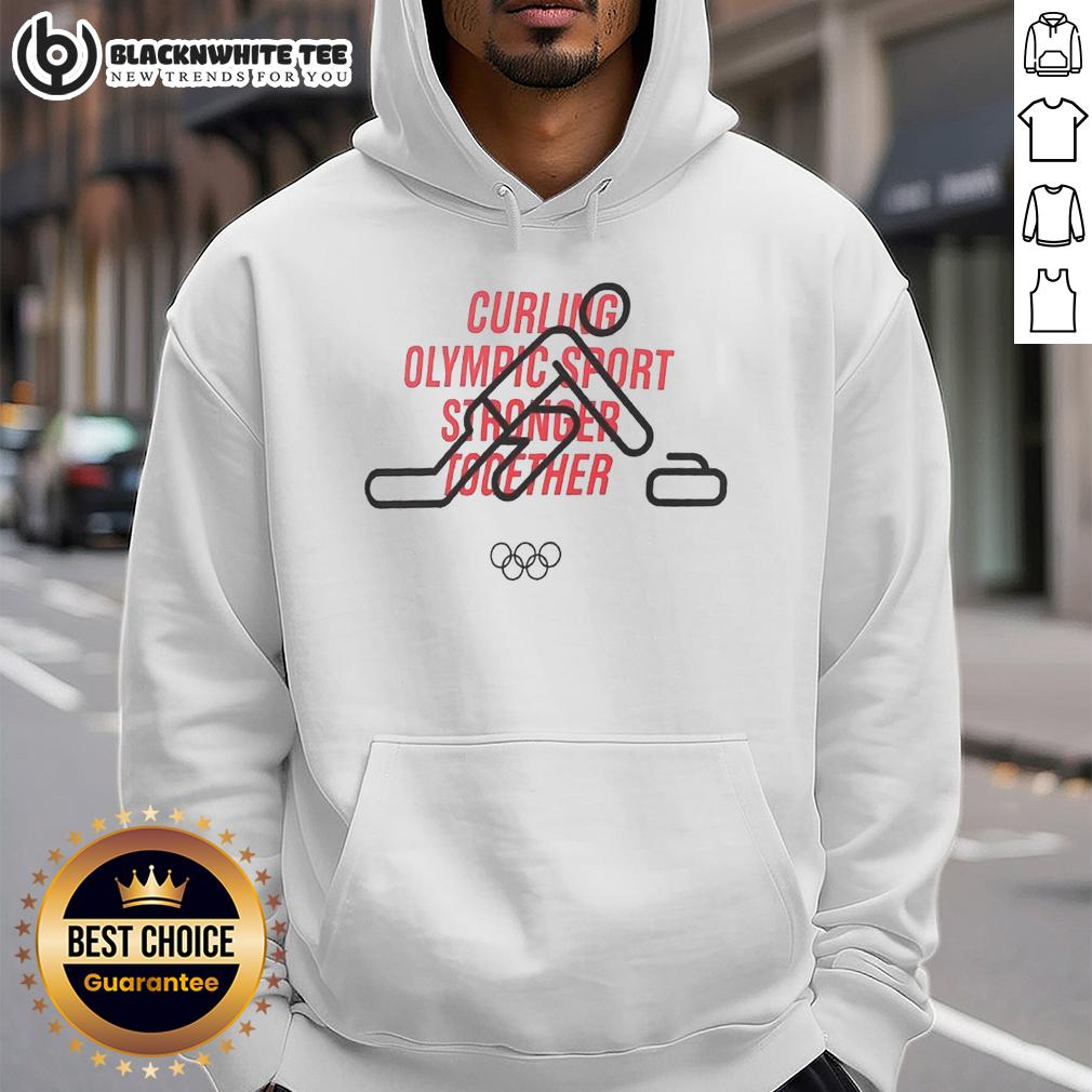 Awesome Curling Olympic Sport Stronger Together T-Shirt - Image 2