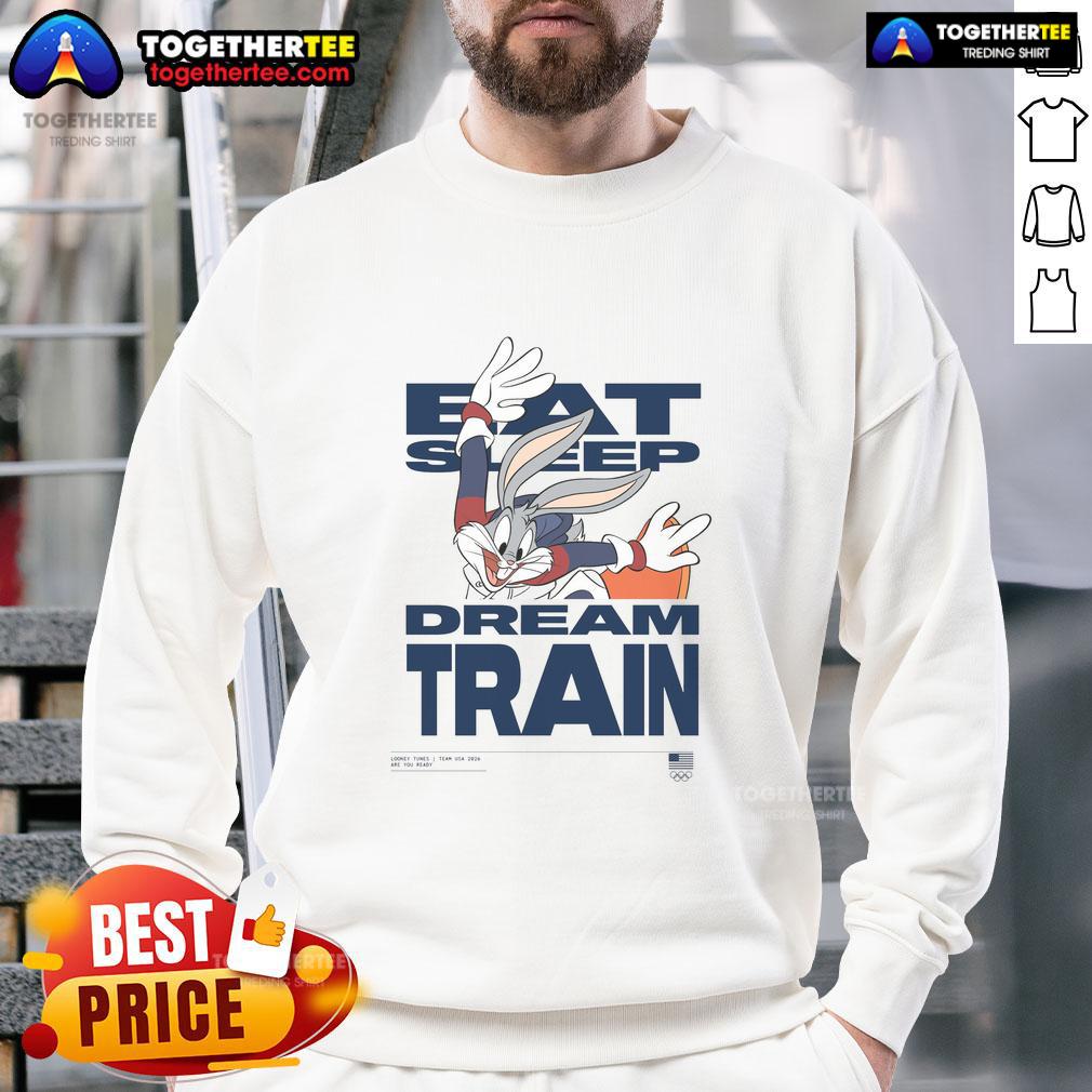 Good Looney Tunes X Team USA Eat Sleep Dream Train T-Shirt - Image 5