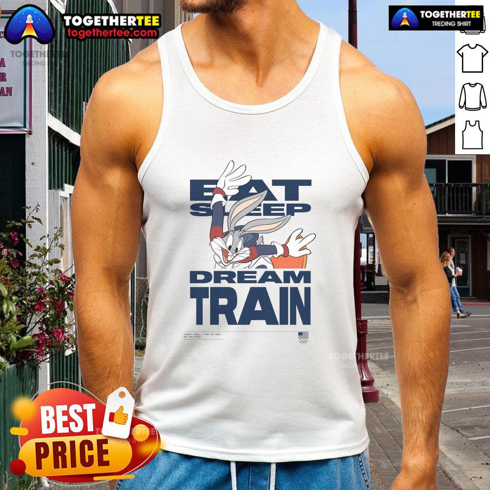Good Looney Tunes X Team USA Eat Sleep Dream Train T-Shirt - Image 4