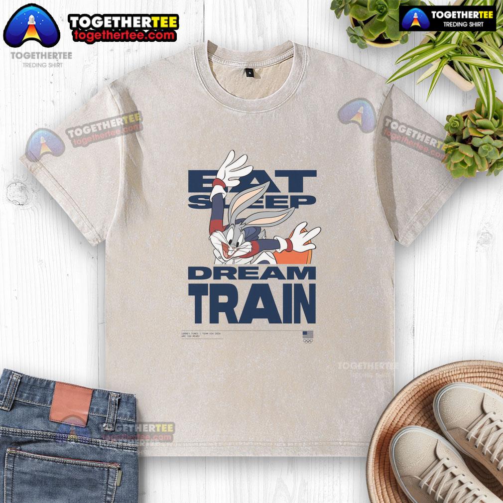 Good Looney Tunes X Team USA Eat Sleep Dream Train T-Shirt - Image 6