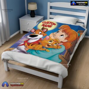 Alternative view of Official Disney Oliver & Company Jenny Foxworth Oliver Dodger Blanket Fleece Customized Blanket