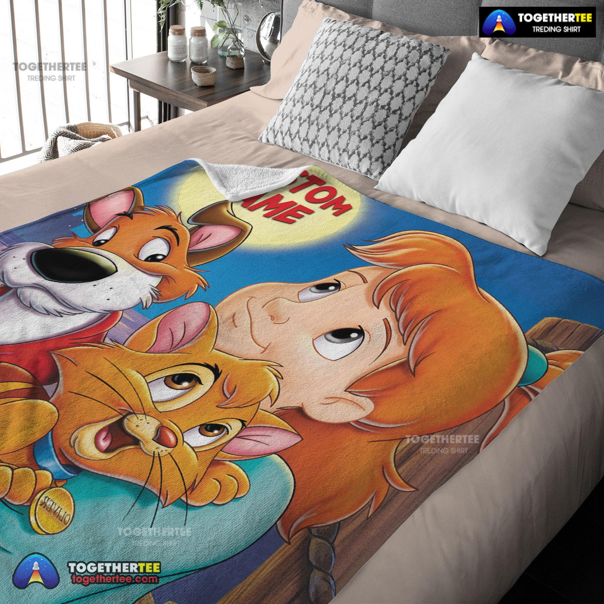 Official Disney Oliver & Company Jenny Foxworth Oliver Dodger Blanket Fleece Customized Blanket - Image 3