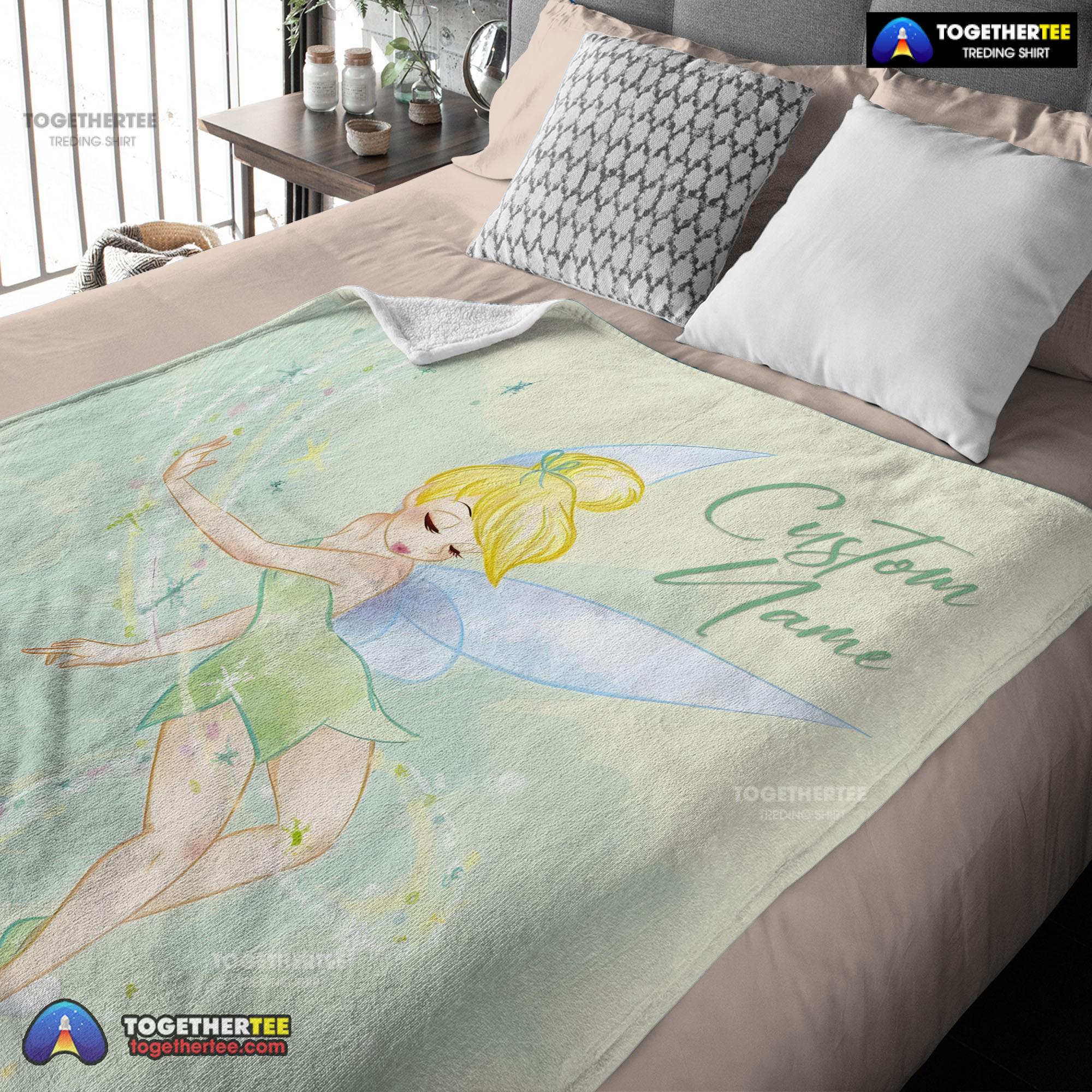 Official Disney Peter Pan Tinker Bell Blanket Fleece Customized Blanket - Image 3
