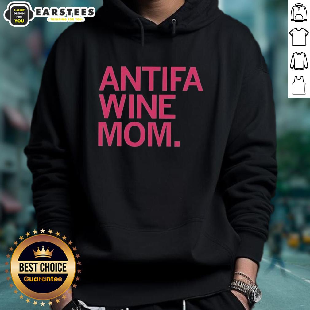 Original Antifa Wine Mom T-Shirt - Image 2