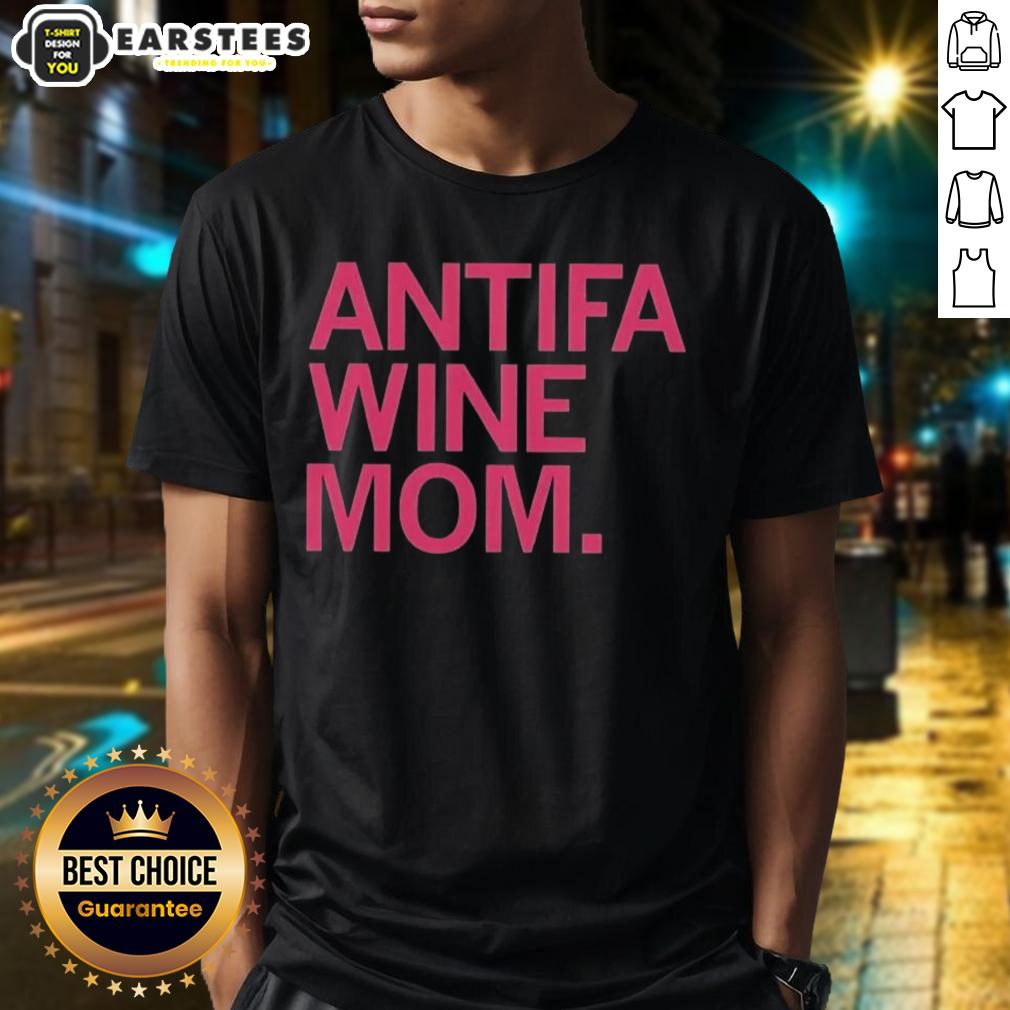 Original Antifa Wine Mom T-Shirt