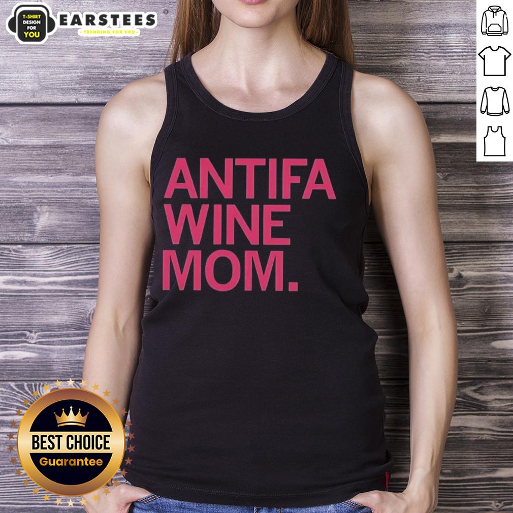 Original Antifa Wine Mom T-Shirt - Image 4