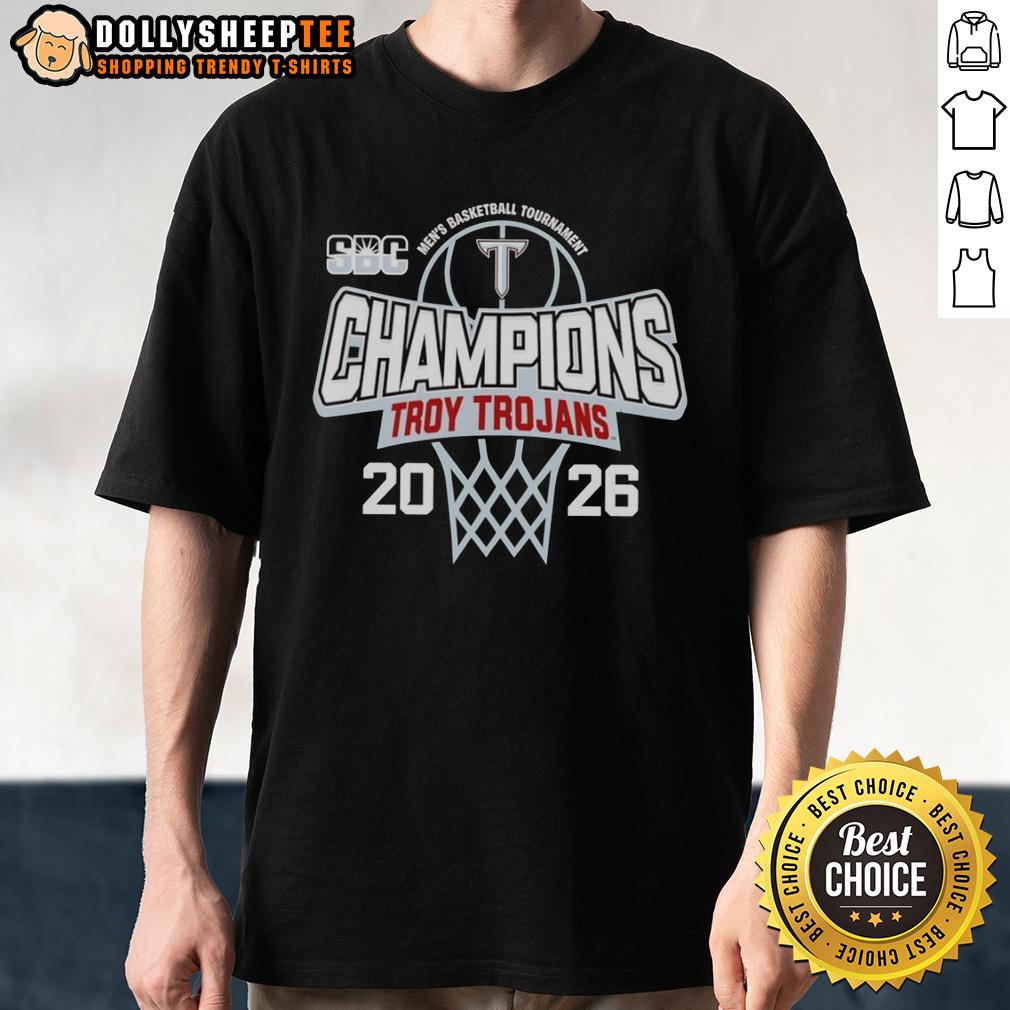 Good Troy Trojans Men's Basketball Tournament Champions 2026 T-Shirt