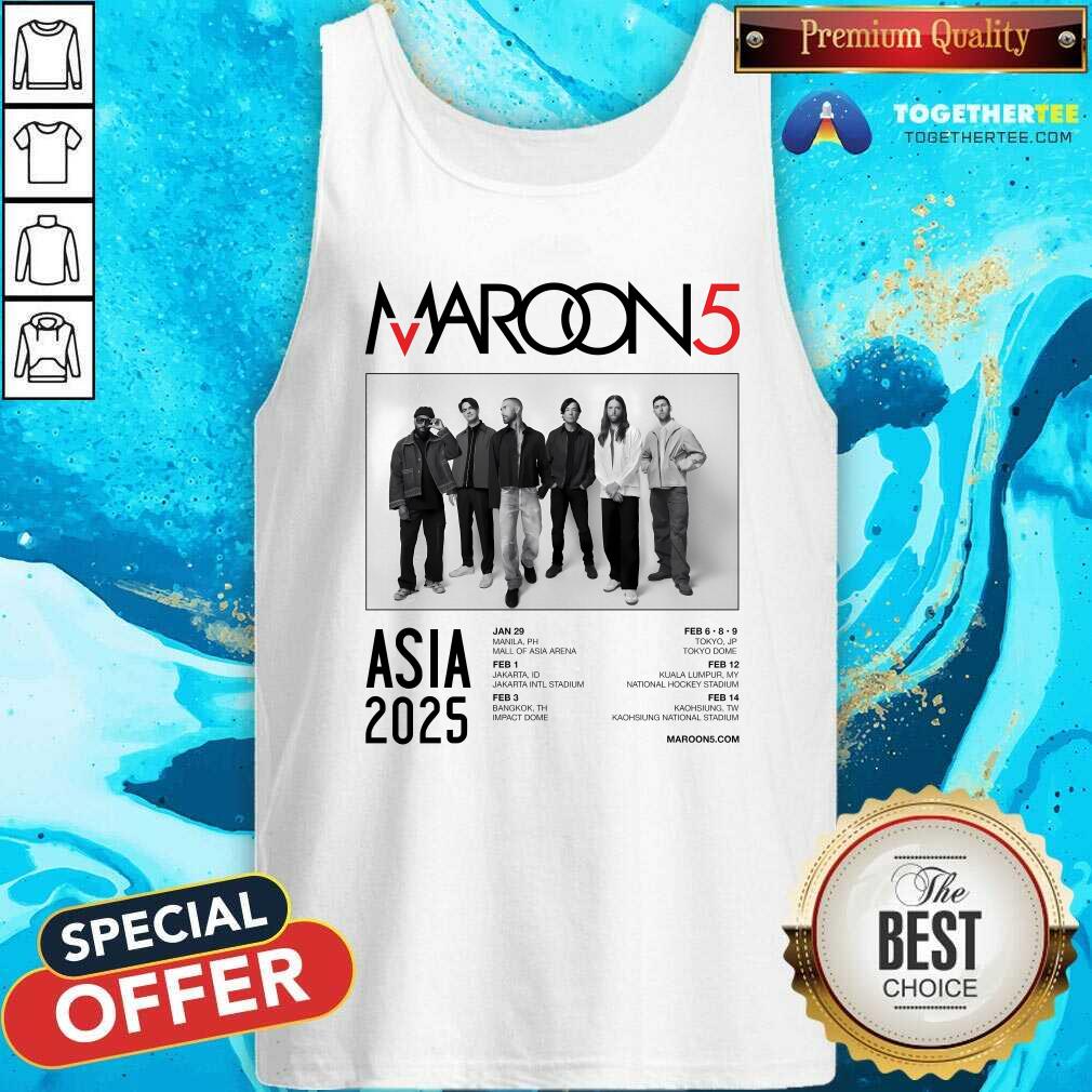 Good Maroon 5 Asia Tour 2025 T-Shirt - Image 4