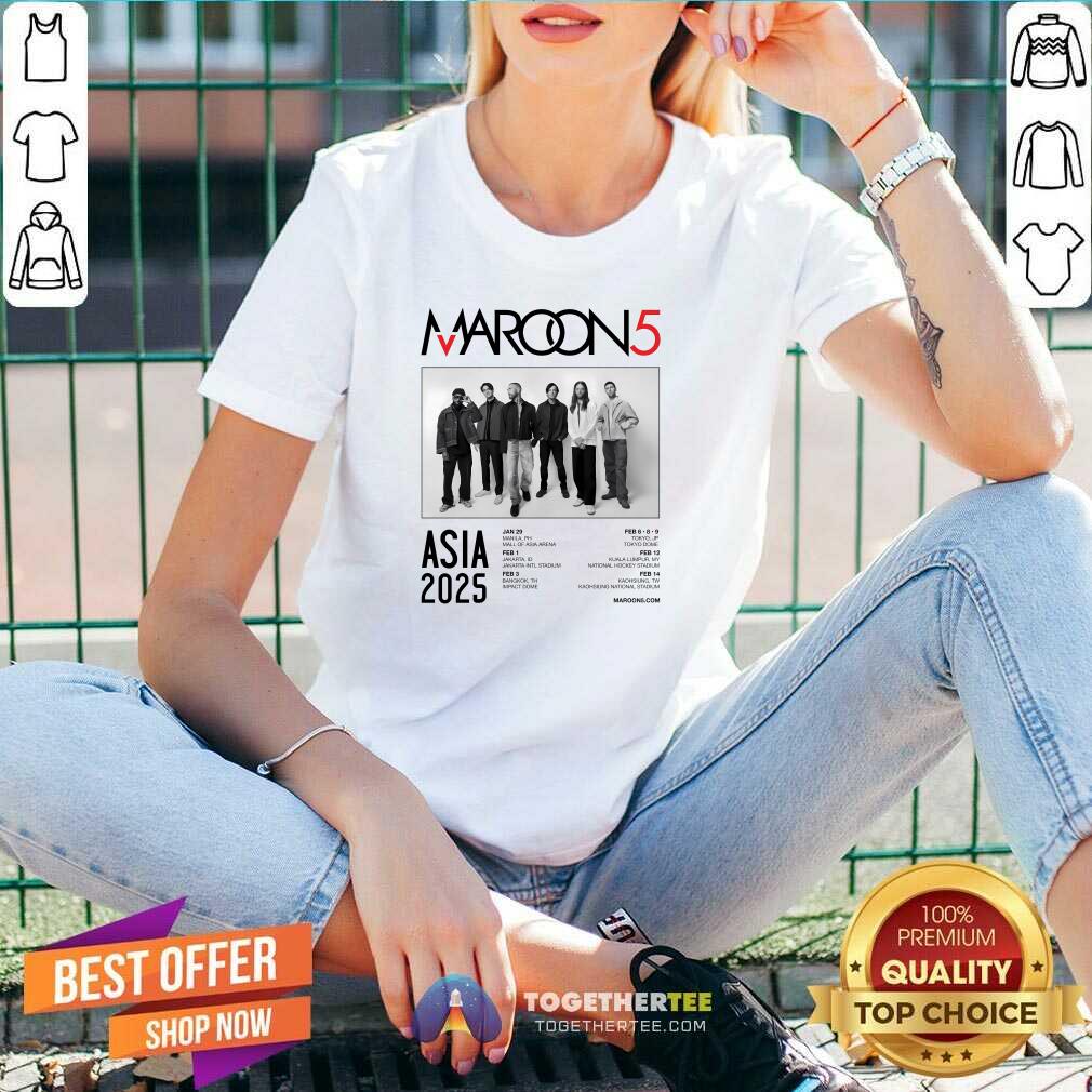 Good Maroon 5 Asia Tour 2025 T-Shirt - Image 2