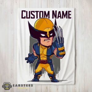 Good Marvel Chibi Wolverine Blanket Fleece Customized Blanket