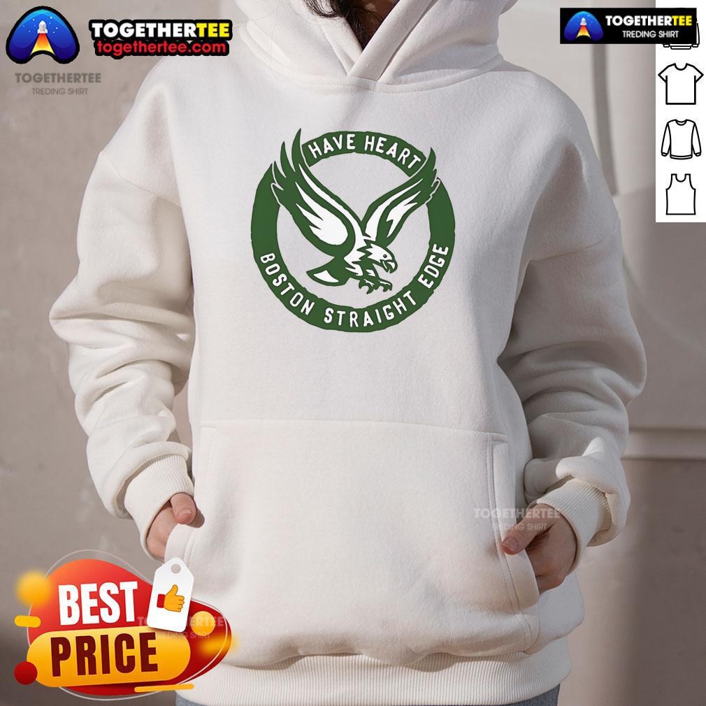 Premium Have Heart Boston Straight Edge Eagle T-Shirt - Image 2